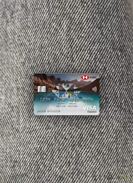 Vietnam HSBC banque visa carte électronique photolook avant